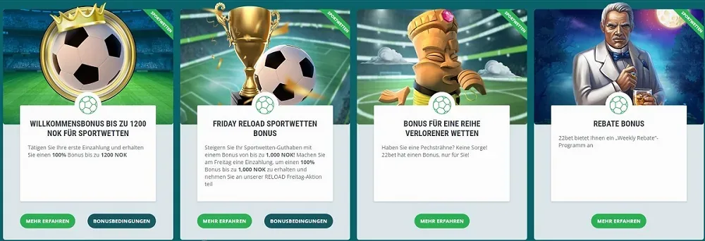 Promotion bei 22Bet